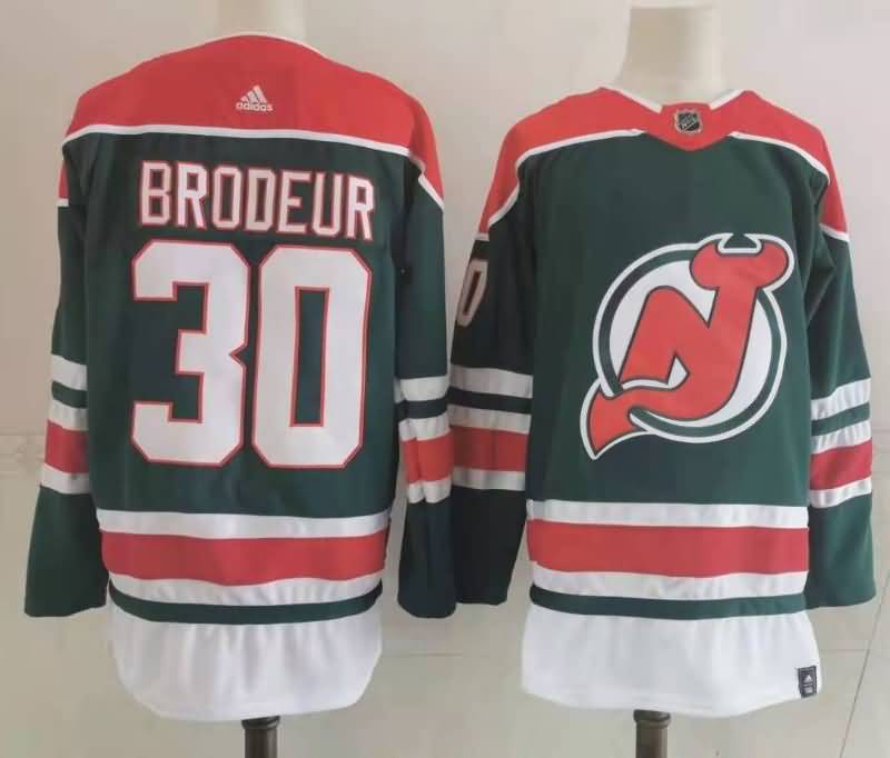 New Jersey Devils Green #30 BRODEUR NHL Jersey