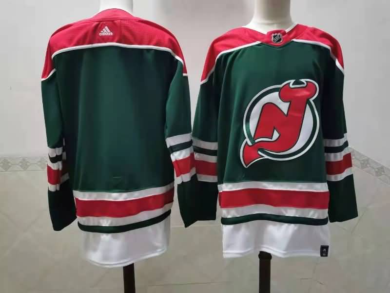 New Jersey Devils Green NHL Jersey Custom