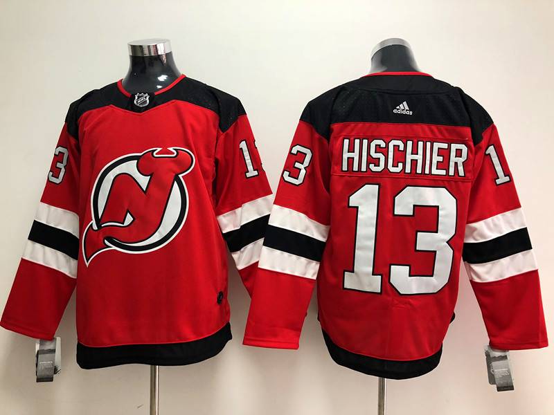 New Jersey Devils Red #13 HISCHIER NHL Jersey