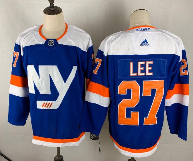 New York Islanders Blue #27 LEE NHL Jersey 02
