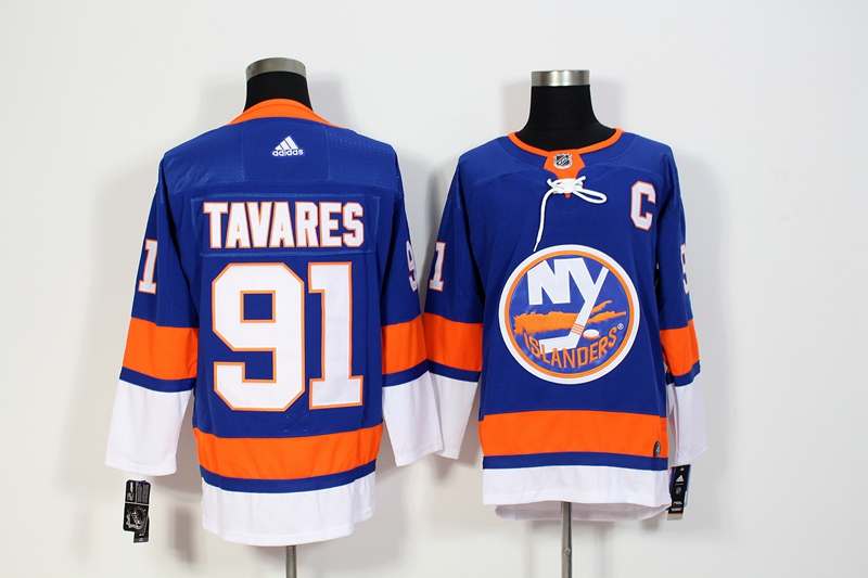 New York Islanders Blue #91 TAVARES NHL Jersey