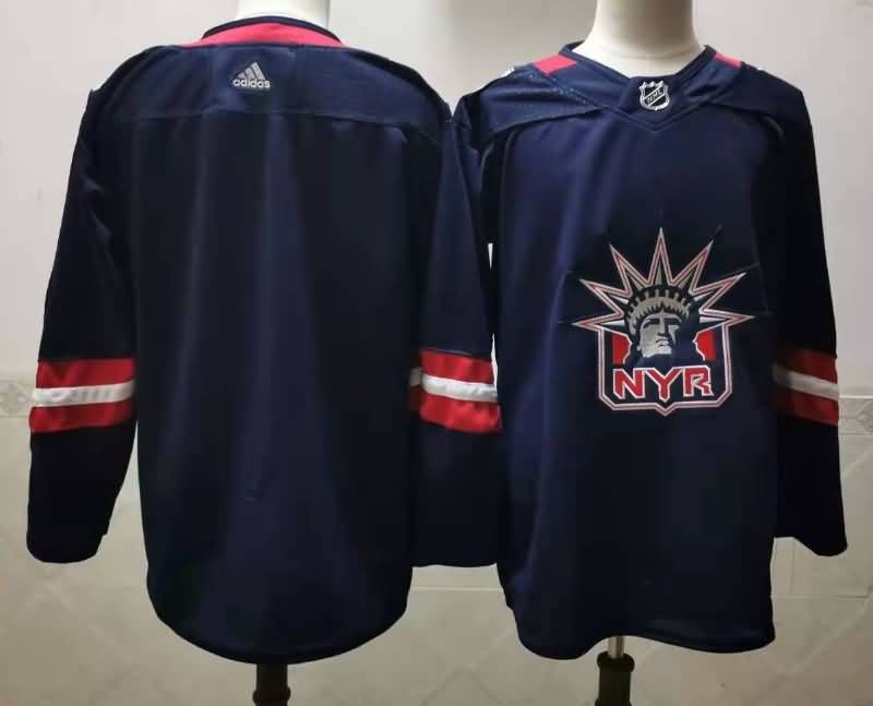 New York Rangers Dark Blue Classics NHL Jersey Custom