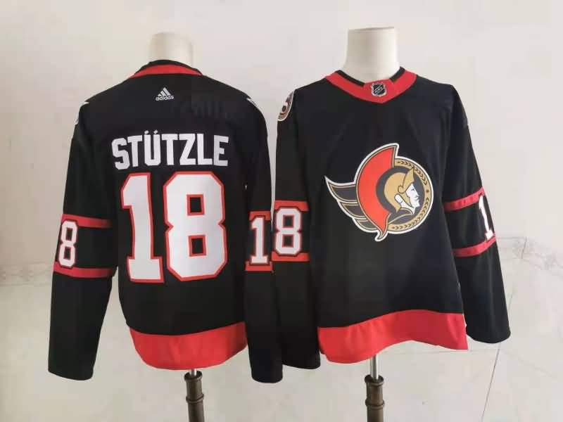 Ottawa Senators Black #18 STUTZLE NHL Jersey