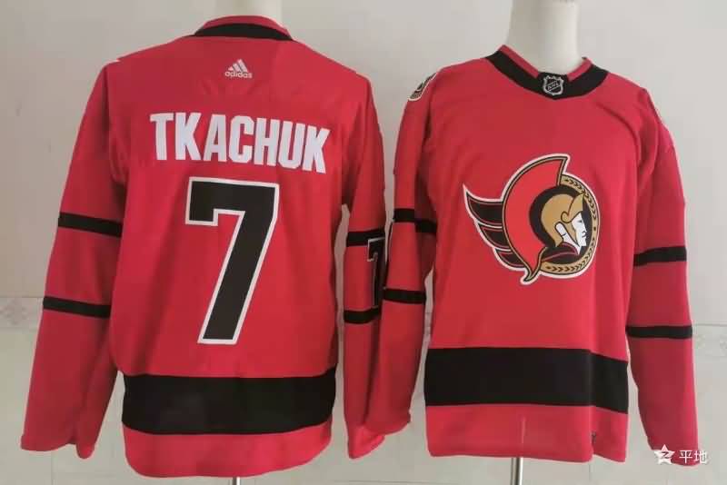 Ottawa Senators Red #7 TKACHUK NHL Jersey 02