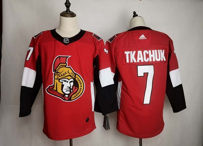 Ottawa Senators Red #7 TKACHUK NHL Jersey
