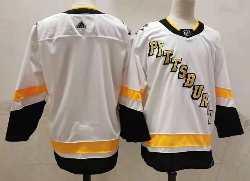 Pittsburgh Penguins White NHL Jersey Custom 02