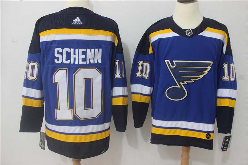 St Louis Blues Blue #10 SCHENN NHL Jersey