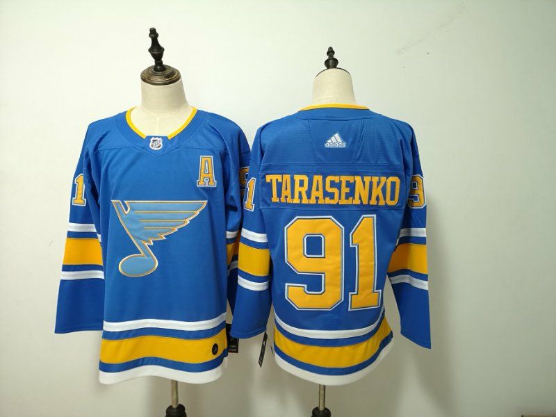 St Louis Blues Blue #91 TARASENKO NHL Jersey 02