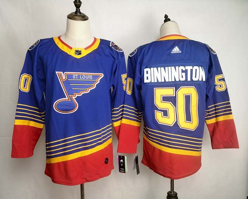 St Louis Blues Blue #50 BINNINGTON Classics NHL Jersey