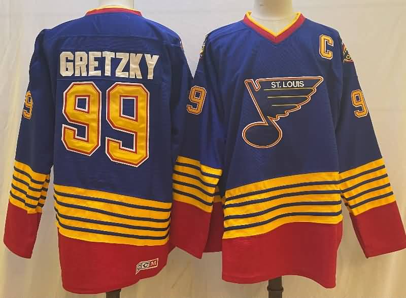 St Louis Blues Blue #99 GRETZKY Classics NHL Jersey