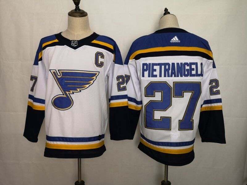 St Louis Blues White #27 PIETRANGELO NHL Jersey