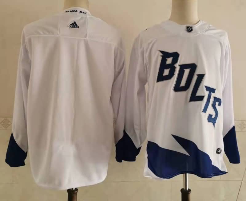 Tampa Bay Lightning White NHL Jersey Custom 02