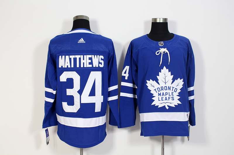 Toronto Maple Leafs Blue #34 MATTHEWS NHL Jersey