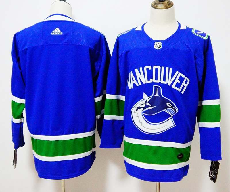 Vancouver Canucks Blue NHL Jersey Custom