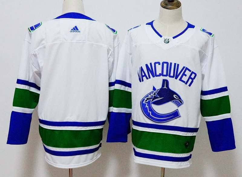 Vancouver Canucks White NHL Jersey Custom