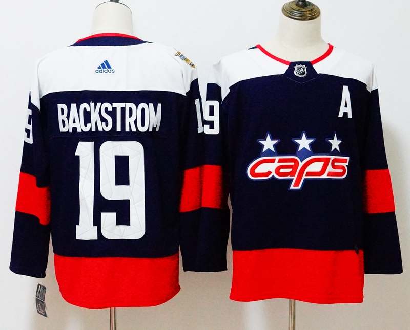 Washington Capitals Dark Blue #19 BACKSTROM NHL Jersey