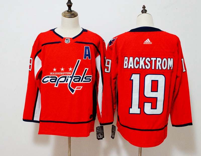 Washington Capitals Red #19 BACKSTROM NHL Jersey