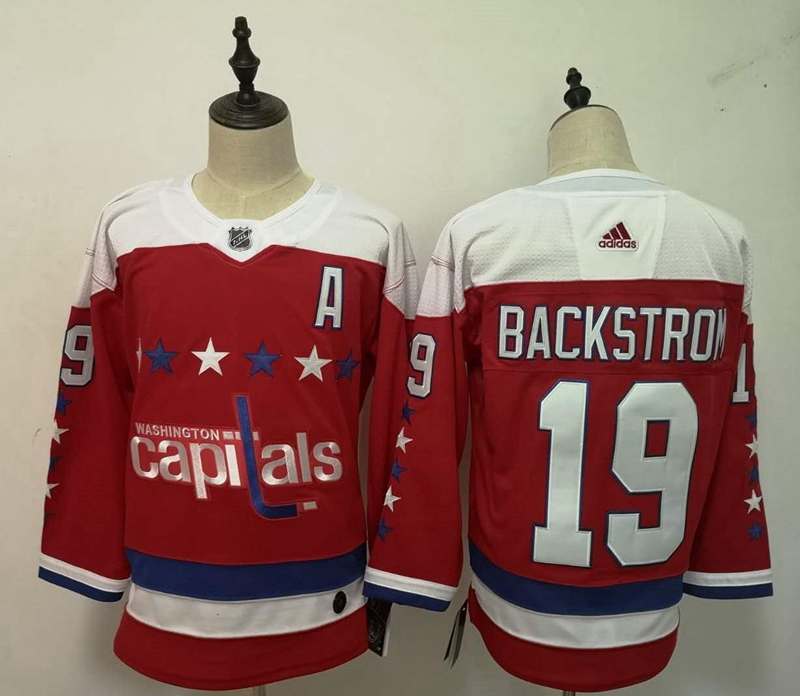 Washington Capitals Red #19 BACKSTROM NHL Jersey 02