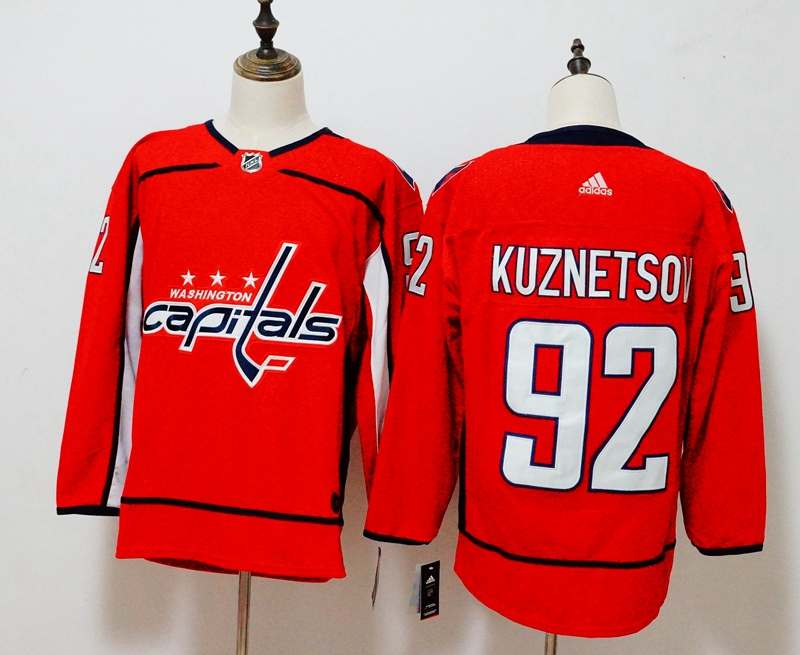 Washington Capitals Red #92 KUZNETSOV NHL Jersey