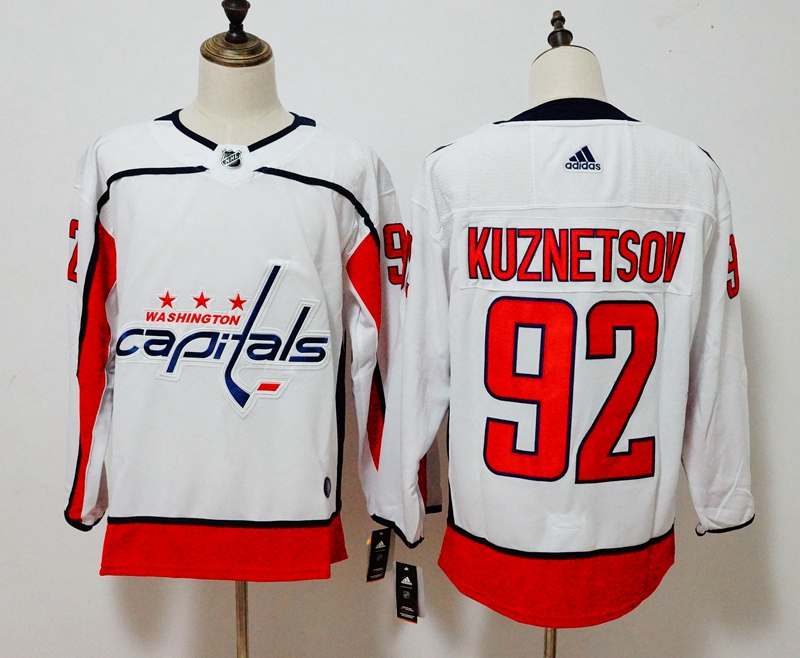 Washington Capitals White #92 KUZNETSOV NHL Jersey