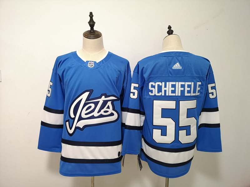Winnipeg Jets Blue #55 SCHEIFELE NHL Jersey