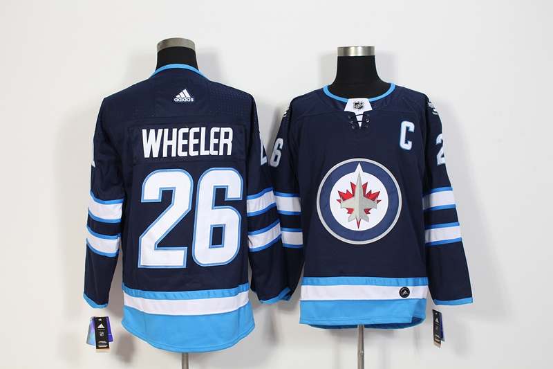 Winnipeg Jets Dark Blue #26 WHEELER NHL Jersey