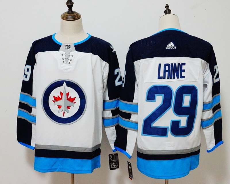 Winnipeg Jets White #29 LAINE NHL Jersey