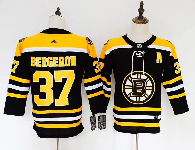 Boston Bruins #37 BERGERON Black Women NHL Jersey