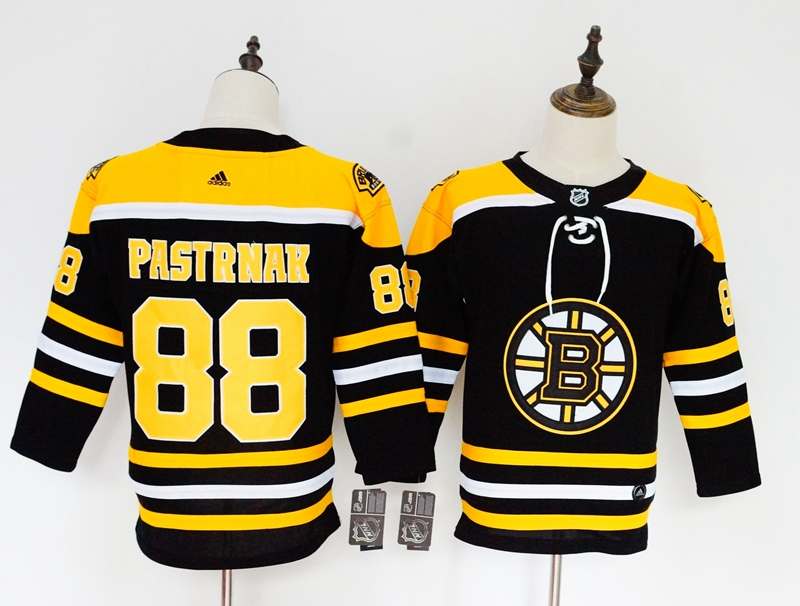 Boston Bruins #88 PASTRNAK Black Women NHL Jersey