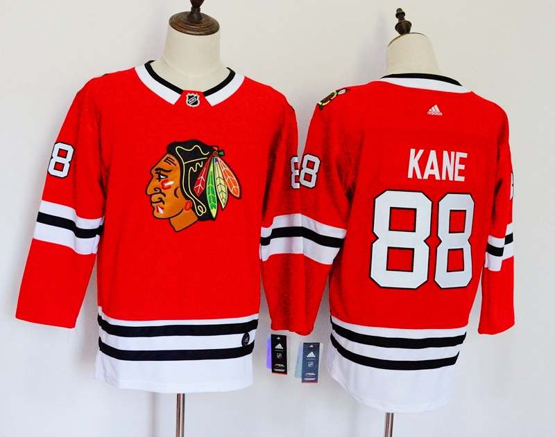 Chicago Blackhawks #88 KANE Red Women NHL Jersey