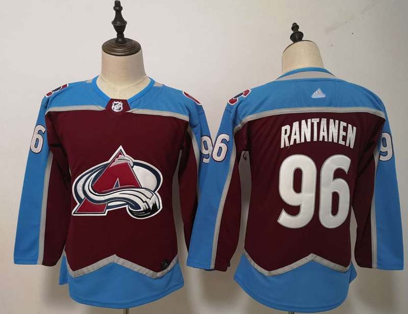 Colorado Avalanche #96 RANTANEN Maroon Women NHL Jersey