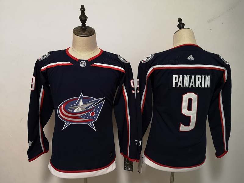 Columbus Blue Jackets #9 PANARIN Blue Women NHL Jersey