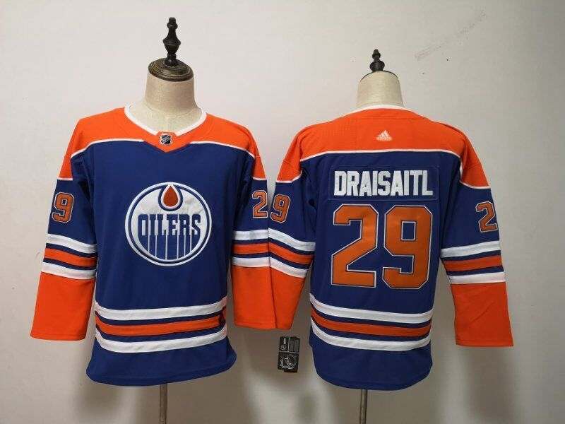 Edmonton Oilers #29 DRAISAITL Blue Women NHL Jersey