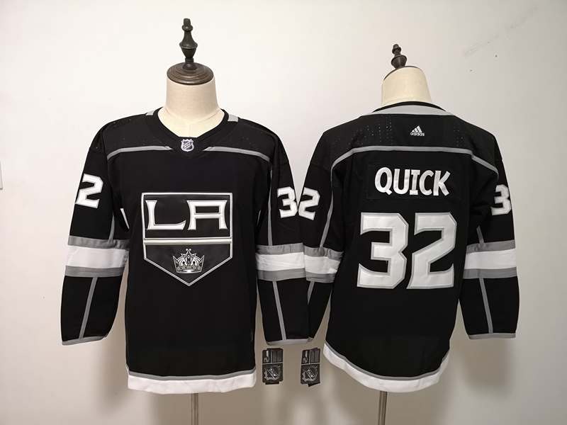 Los Angeles Kings #32 QUICK Black Women NHL Jersey