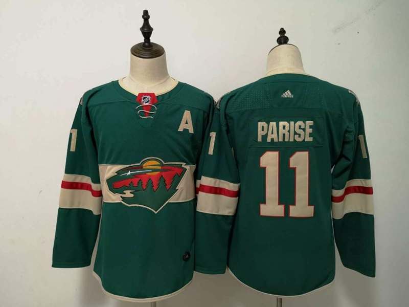 Minnesota Wild #11 PARISE Green Women NHL Jersey