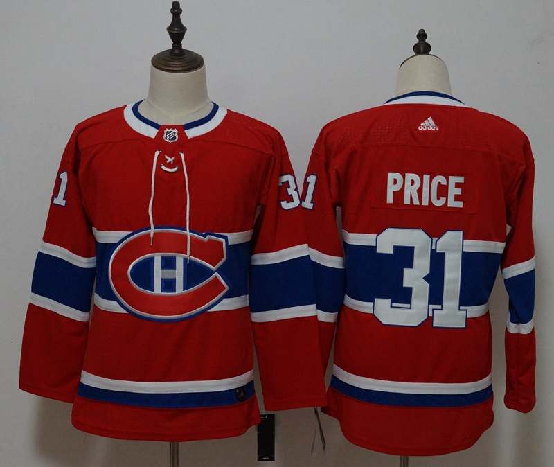 Montreal Canadiens #31 PRICE Red Women NHL Jersey