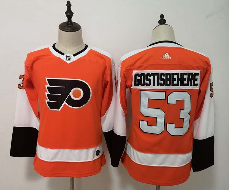 Philadelphia Flyers #53 GOSTISBEHERE Orange Women NHL Jersey