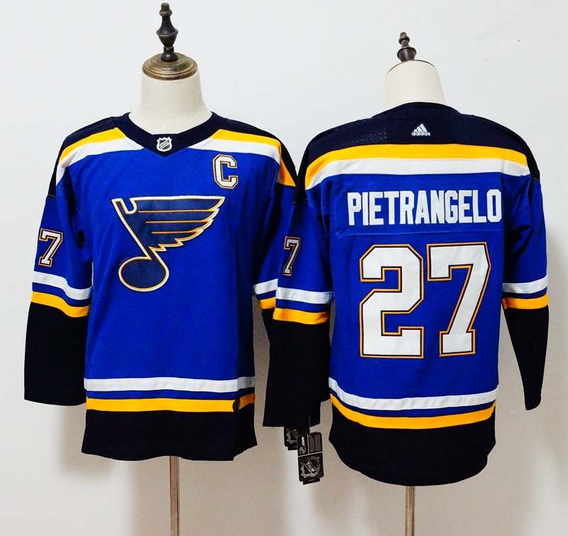 St Louis Blues #27 PIETRANGELO Blue Women NHL Jersey