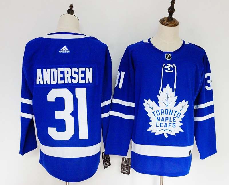 Toronto Maple Leafs #31 ANDERSEN Blue Women NHL Jersey