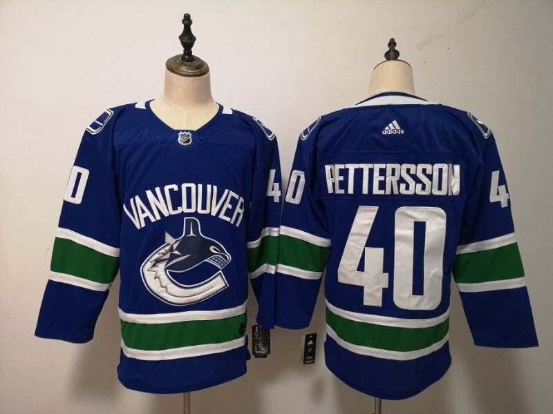 Vancouver Canucks #40 PETTERSSON Blue Women NHL Jersey