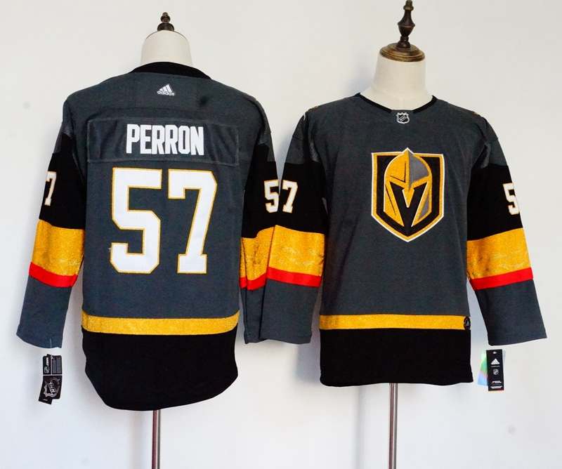 Vegas Golden Knights #57 PERRON Grey Women NHL Jersey