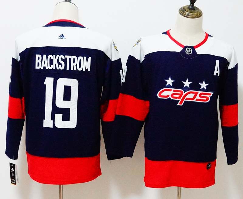 Washington Capitals #19 BACKSTROM Blue Women NHL Jersey