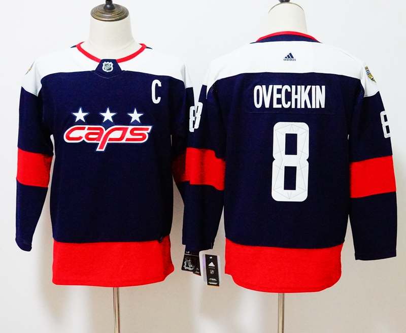 Washington Capitals #8 OVECHKIN Blue Women NHL Jersey