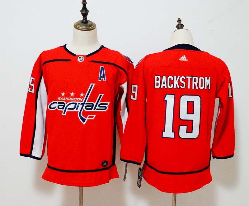 Washington Capitals #19 BACKSTROM Red Women NHL Jersey
