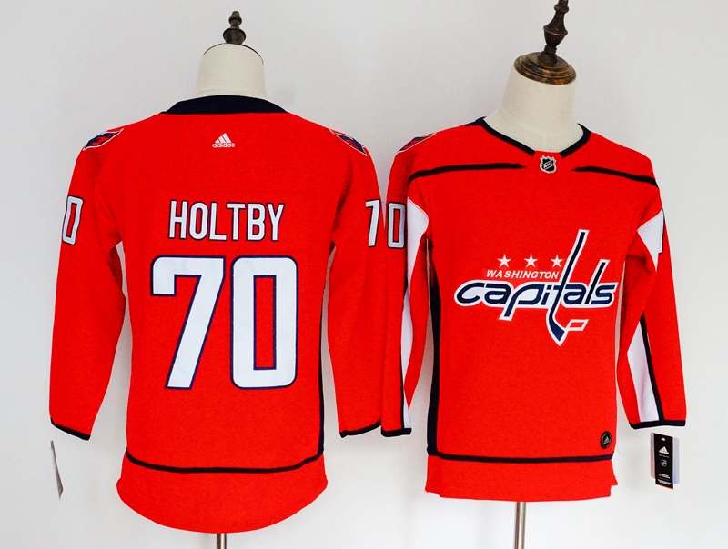 Washington Capitals #70 HOLTBY Red Women NHL Jersey