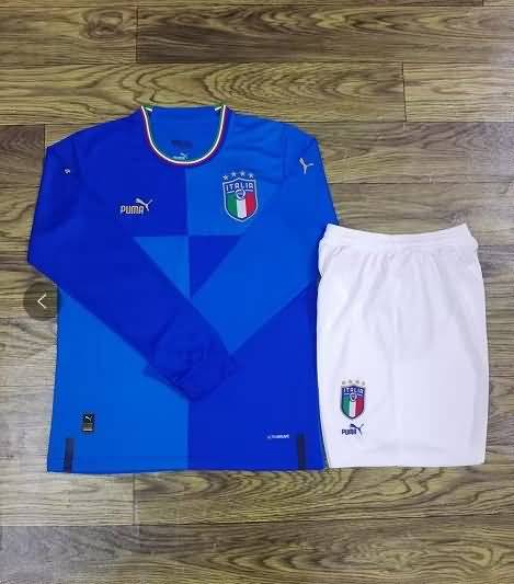 Italy Soccer Jersey Home Long Slevee Replica 2022/23