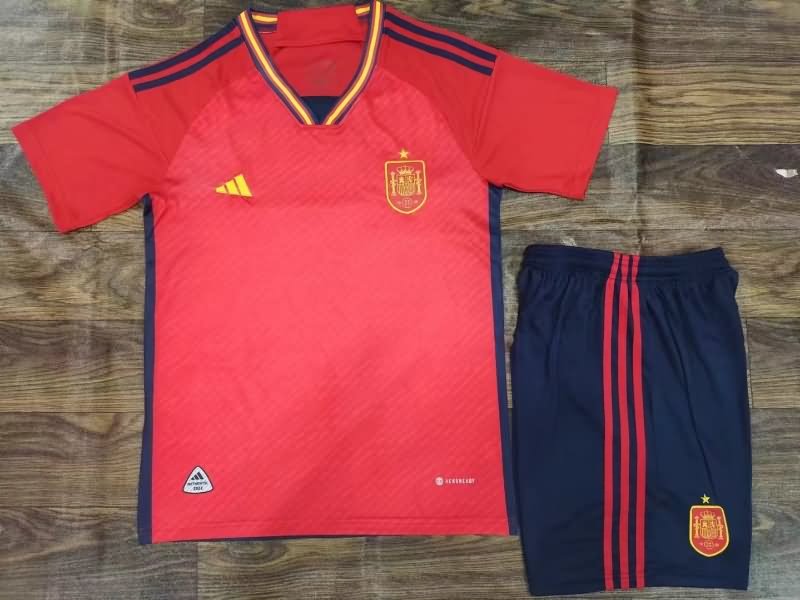 Spain 2022 Home Soccer Jersey