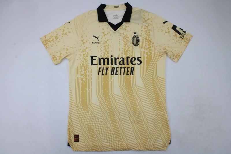 AC Milan Soccer Jersey Goalkeeper Gold (Player) 22/23