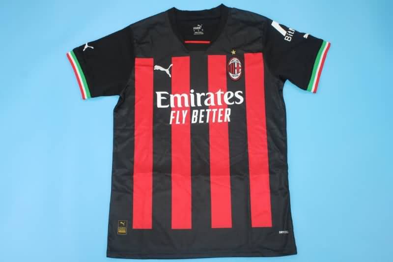 AC Milan Soccer Jersey Home Replica 22/23