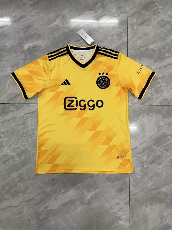 Ajax Soccer Jersey Away Yellow Replica 23/24